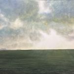 Wiltshire, evening, watercolor