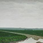 Cambridge landscape, oil on canvas