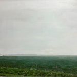 Cambridge, morning mist, oil on canvas
