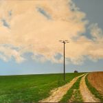 Essex landscape, oil on canvas